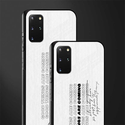 good things are here glass case for samsung galaxy s20 plus image-2