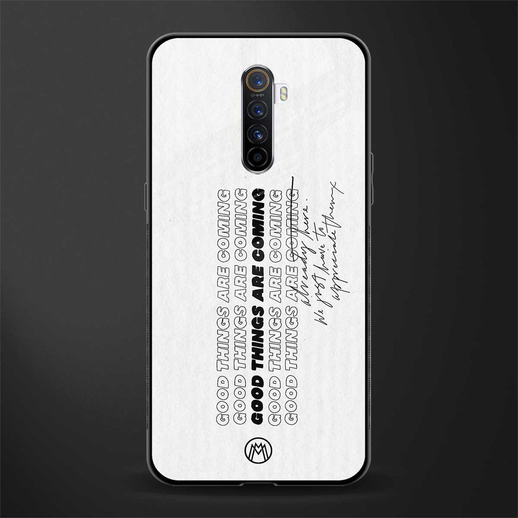 good things are here glass case for realme x2 pro image