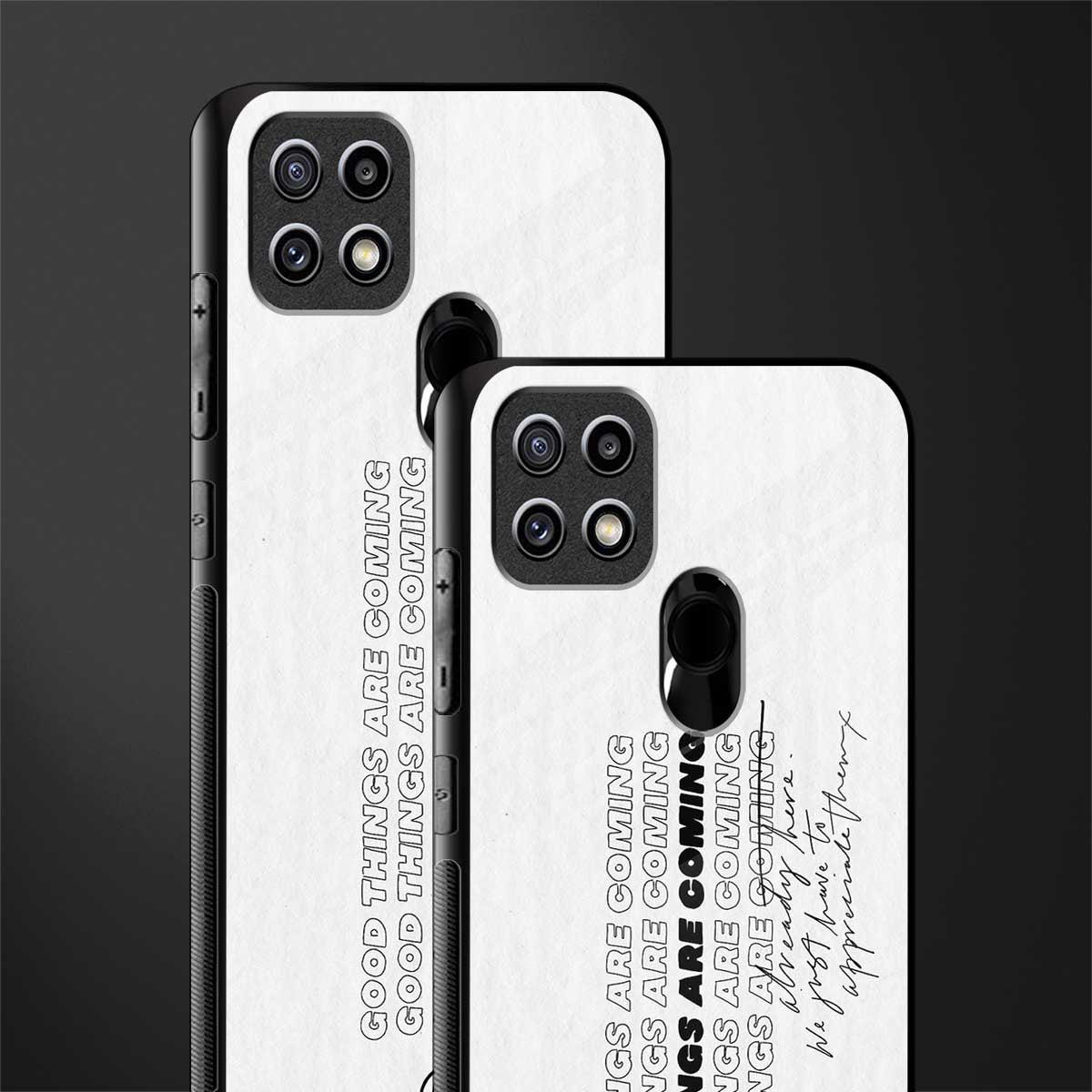 good things are here glass case for oppo a15 image-2