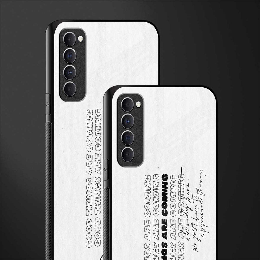 good things are here glass case for oppo reno 4 pro image-2