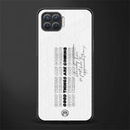 good things are here glass case for oppo f17 image