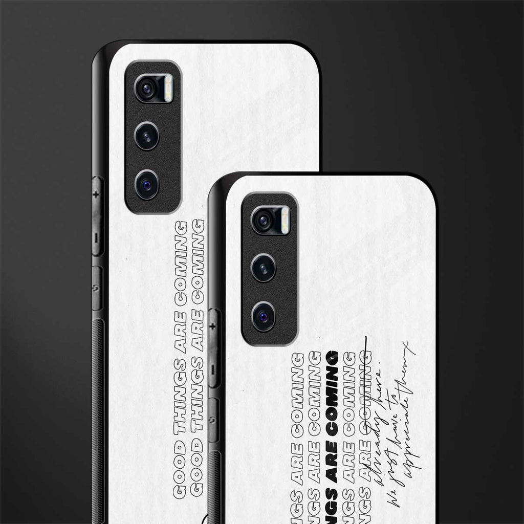 good things are here glass case for vivo v20 se image-2