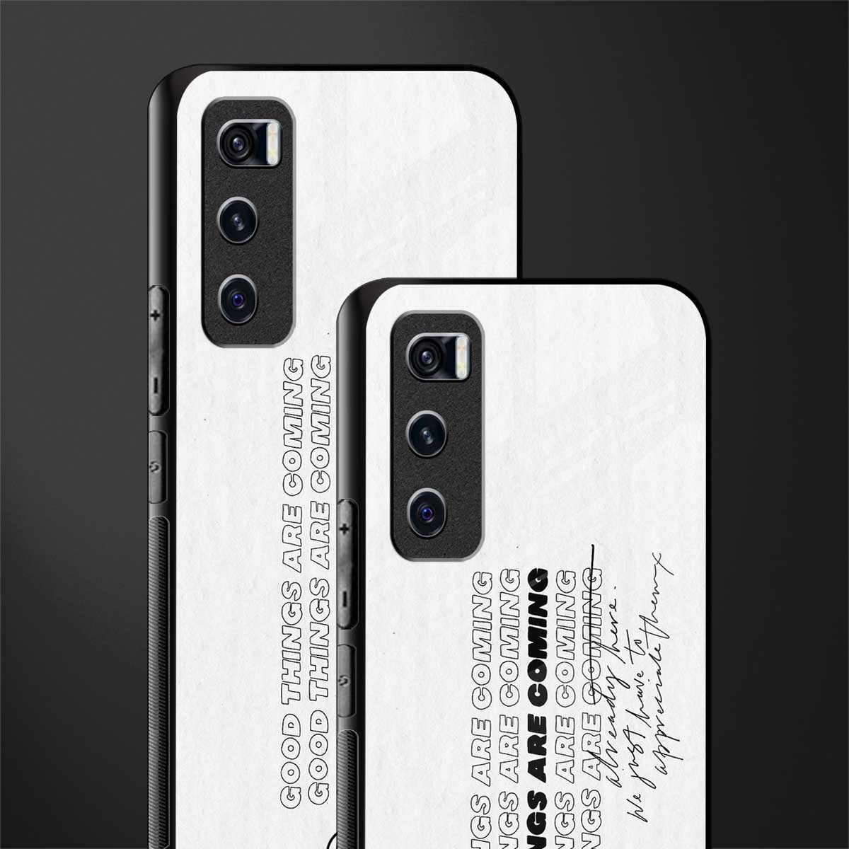 good things are here glass case for vivo v20 se image-2