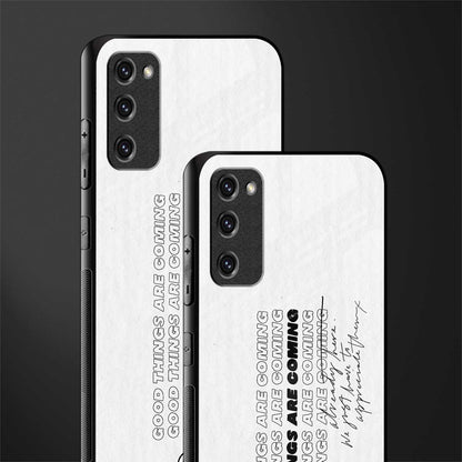 good things are here glass case for samsung galaxy s20 fe image-2
