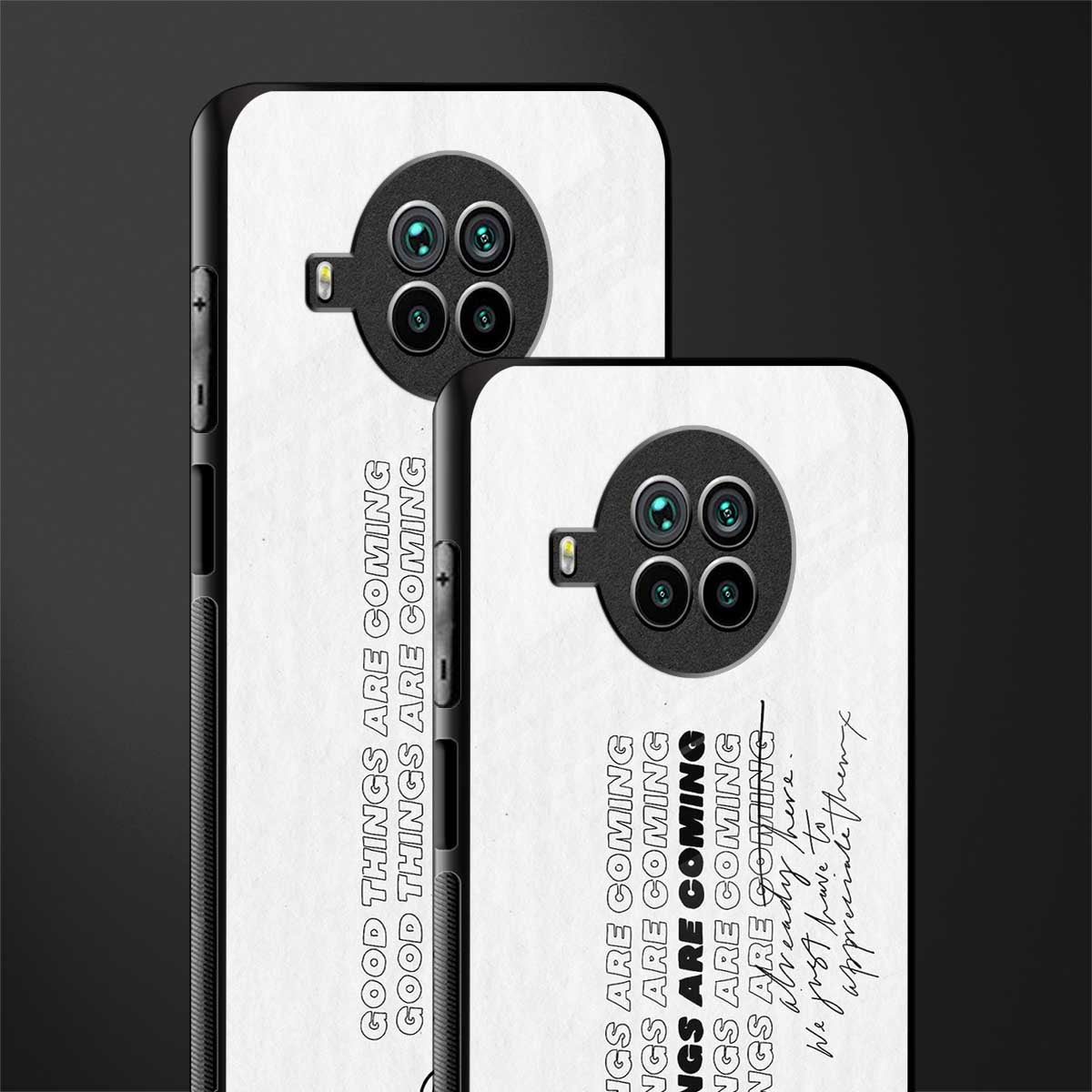 good things are here glass case for mi 10i image-2