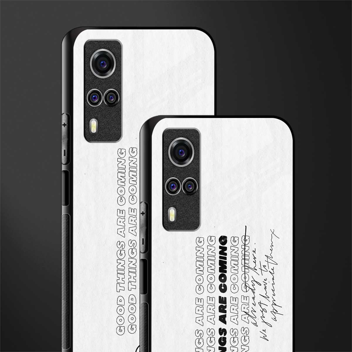 good things are here glass case for vivo y51a image-2