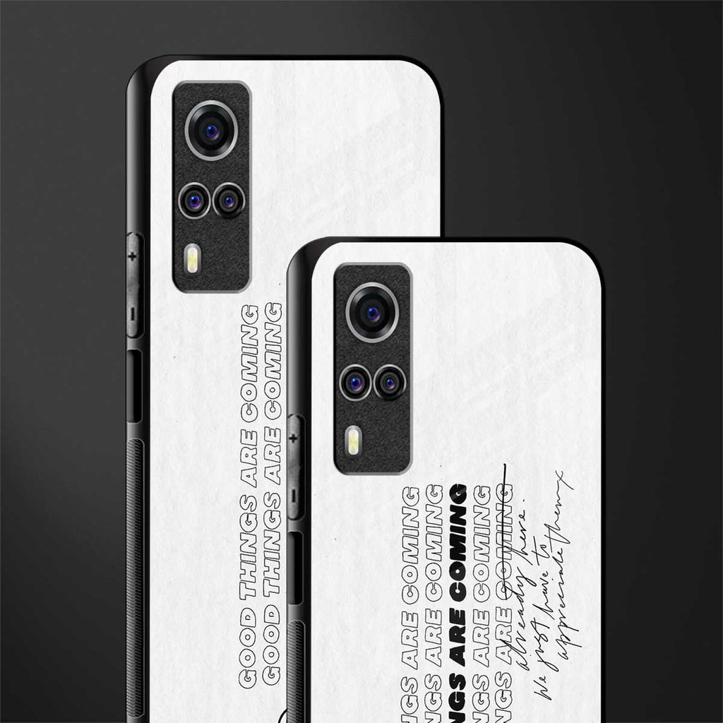 good things are here glass case for vivo y53s image-2