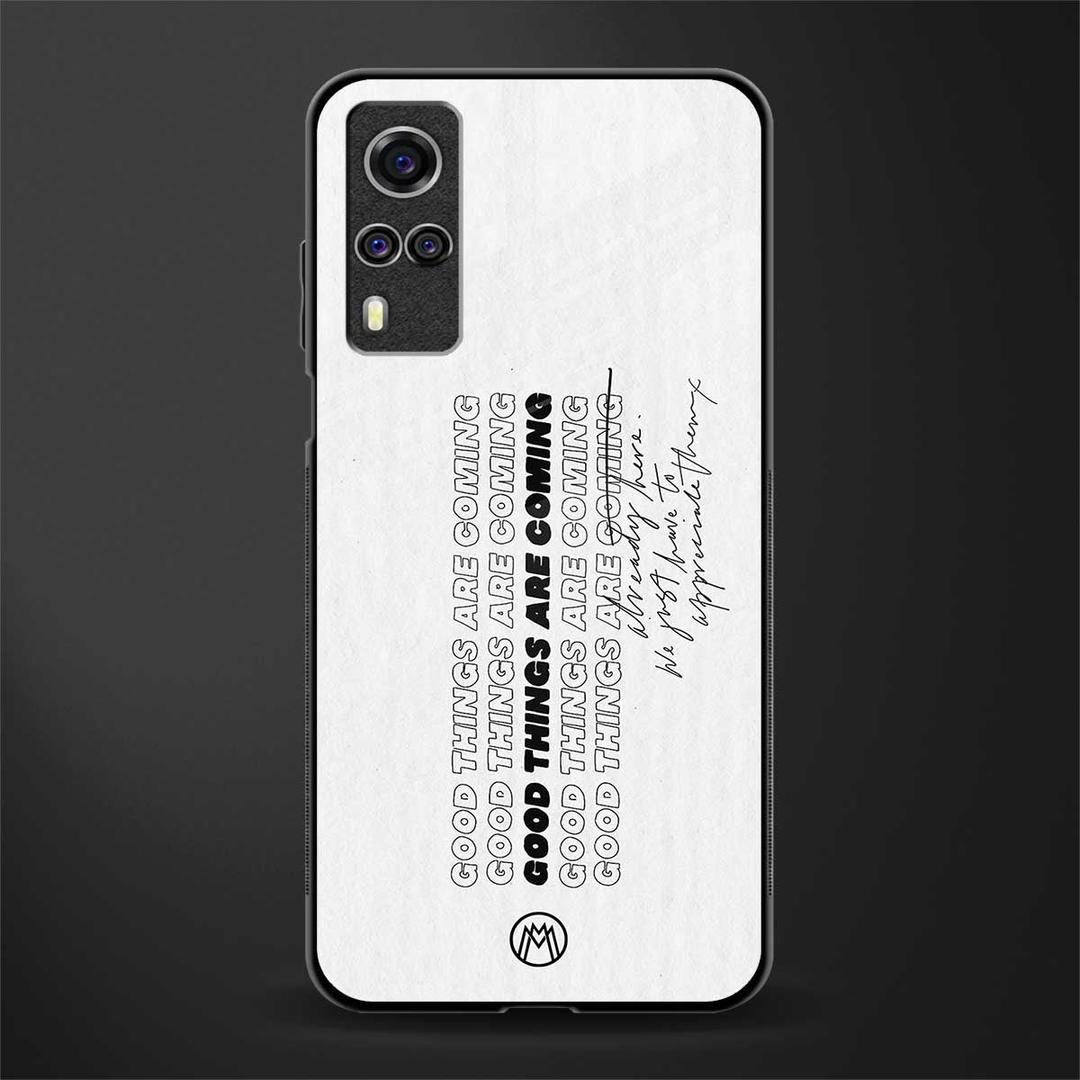 good things are here glass case for vivo y53s image