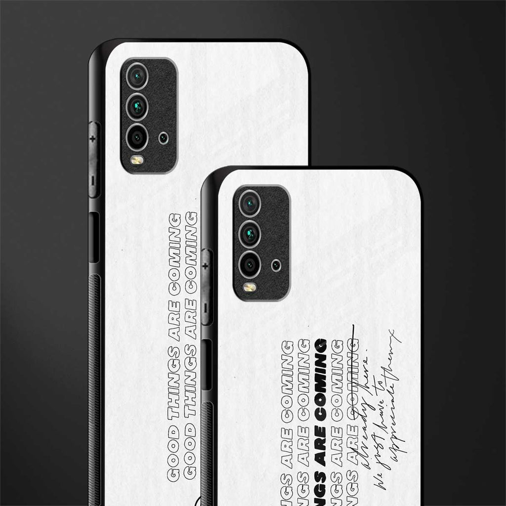 good things are here glass case for redmi 9 power image-2