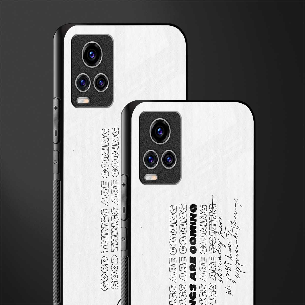 good things are here glass case for vivo v20 pro image-2