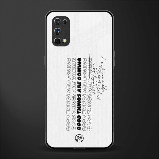 good things are here glass case for realme x7 pro image