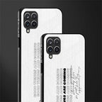 good things are here glass case for samsung galaxy a12 image-2