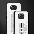 good things are here glass case for poco x3 image-2