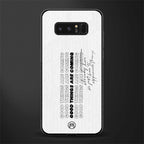 good things are here glass case for samsung galaxy note 8 image
