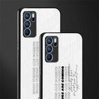 good things are here glass case for oppo reno6 pro 5g image-2