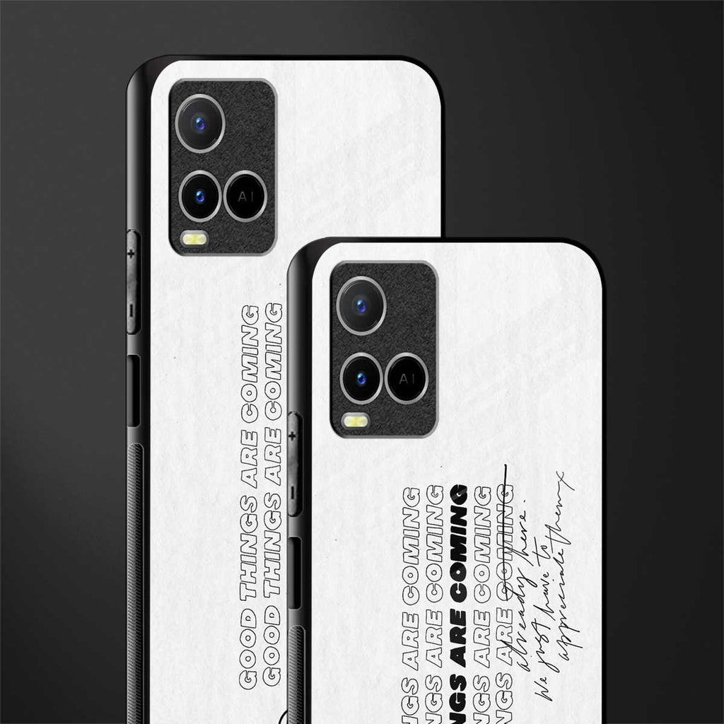 good things are here glass case for vivo y21t image-2