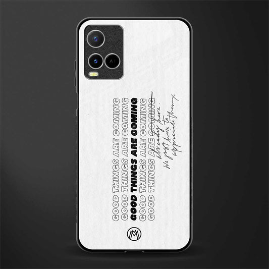 good things are here glass case for vivo y33s vivo y33t image