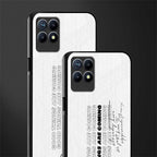 good things are here glass case for realme 8i image-2