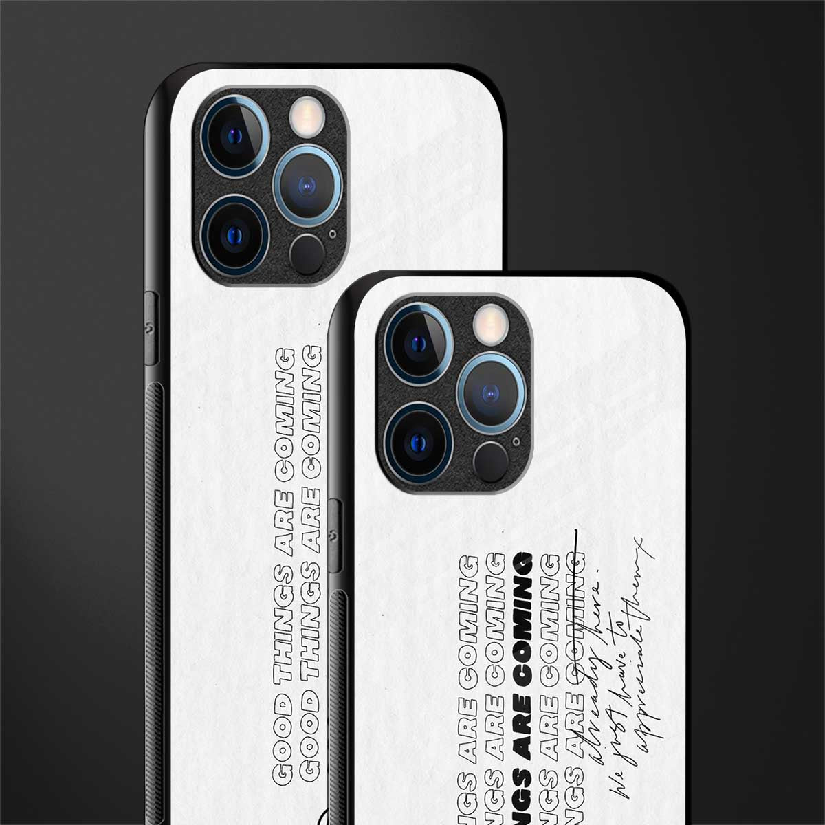 good things are here glass case for iphone 12 pro image-2