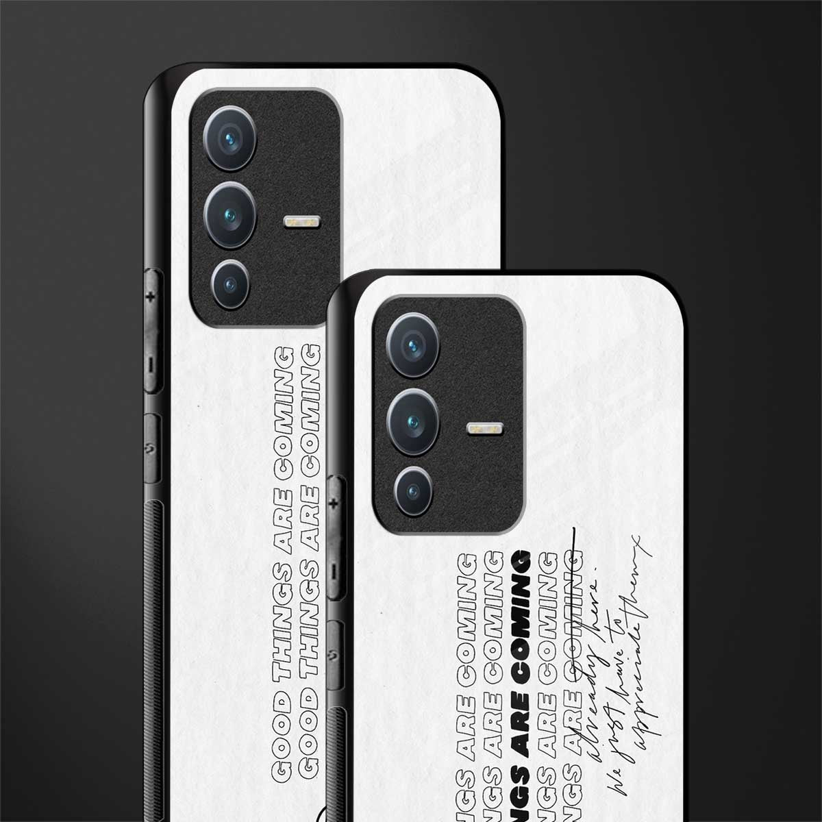 good things are here glass case for vivo v23 5g image-2