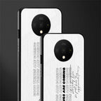 good things are here glass case for oneplus 7t image-2