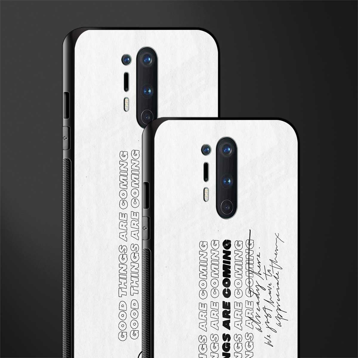 good things are here glass case for oneplus 8 pro image-2