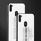 good things are here glass case for samsung a11 image-2