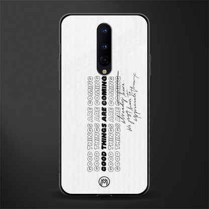 good things are here glass case for oneplus 8 image