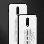 good things are here glass case for oneplus 6t image-2