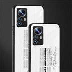 good things are here back phone cover | glass case for xiaomi 12 pro