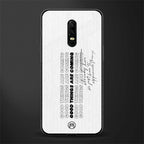 good things are here glass case for oneplus 6 image