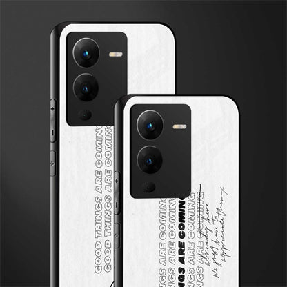 good things are here back phone cover | glass case for vivo v25 pro 5g