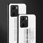 good things are here back phone cover | glass case for vivo y16