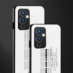 good things are here back phone cover | glass case for oneplus 9