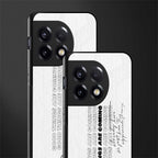 good things are here back phone cover | glass case for oneplus 11r