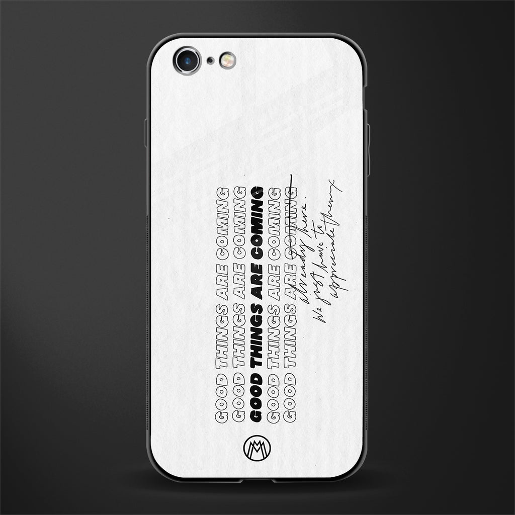 good things are here glass case for iphone 6 plus image