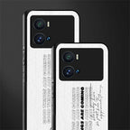 good things are here back phone cover | glass case for iQOO 9 Pro