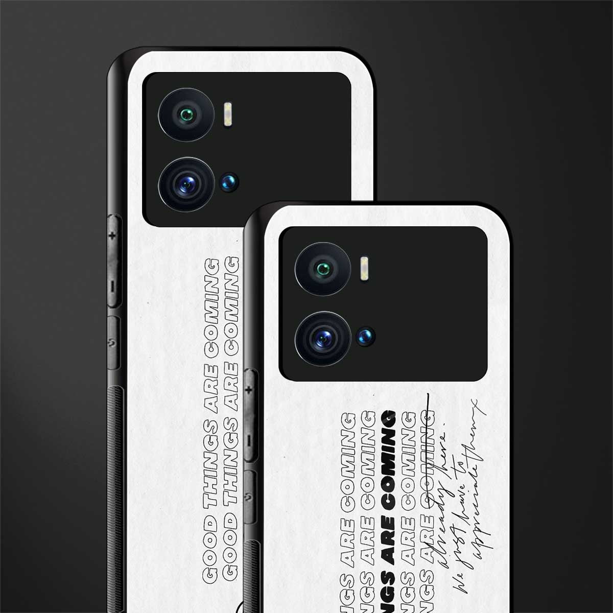 good things are here back phone cover | glass case for iQOO 9 Pro