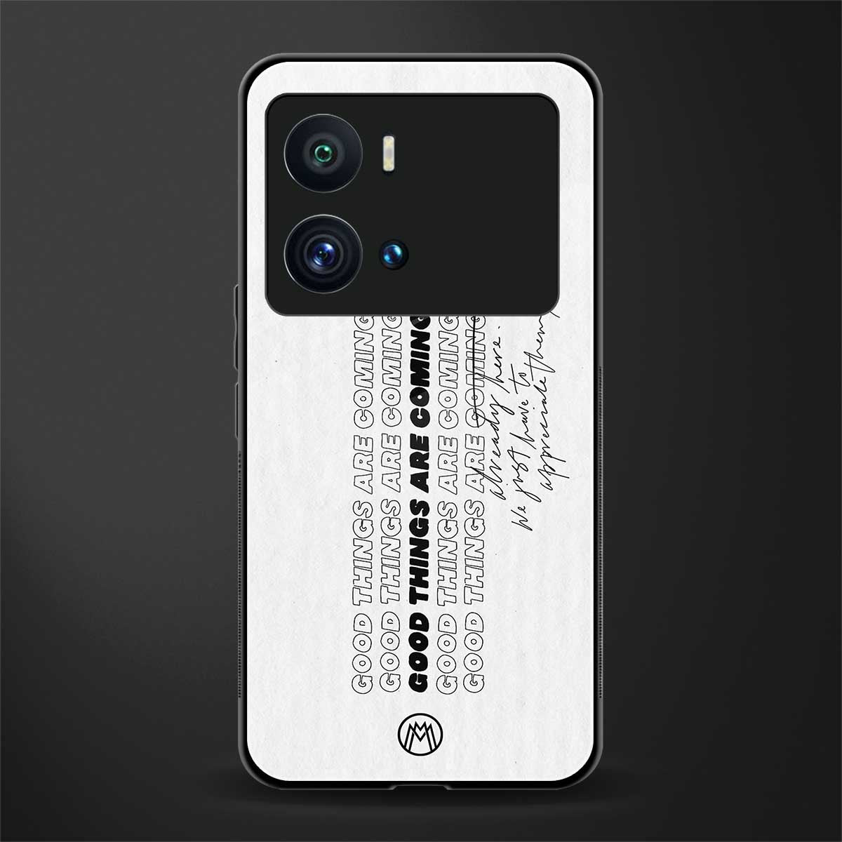 good things are here back phone cover | glass case for iQOO 9 Pro