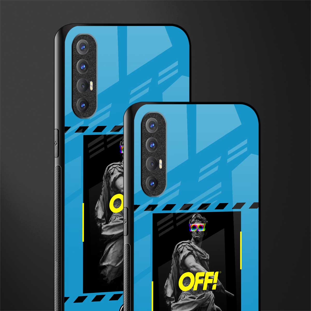 groovy caesar glass case for oppo reno 3 pro image-2