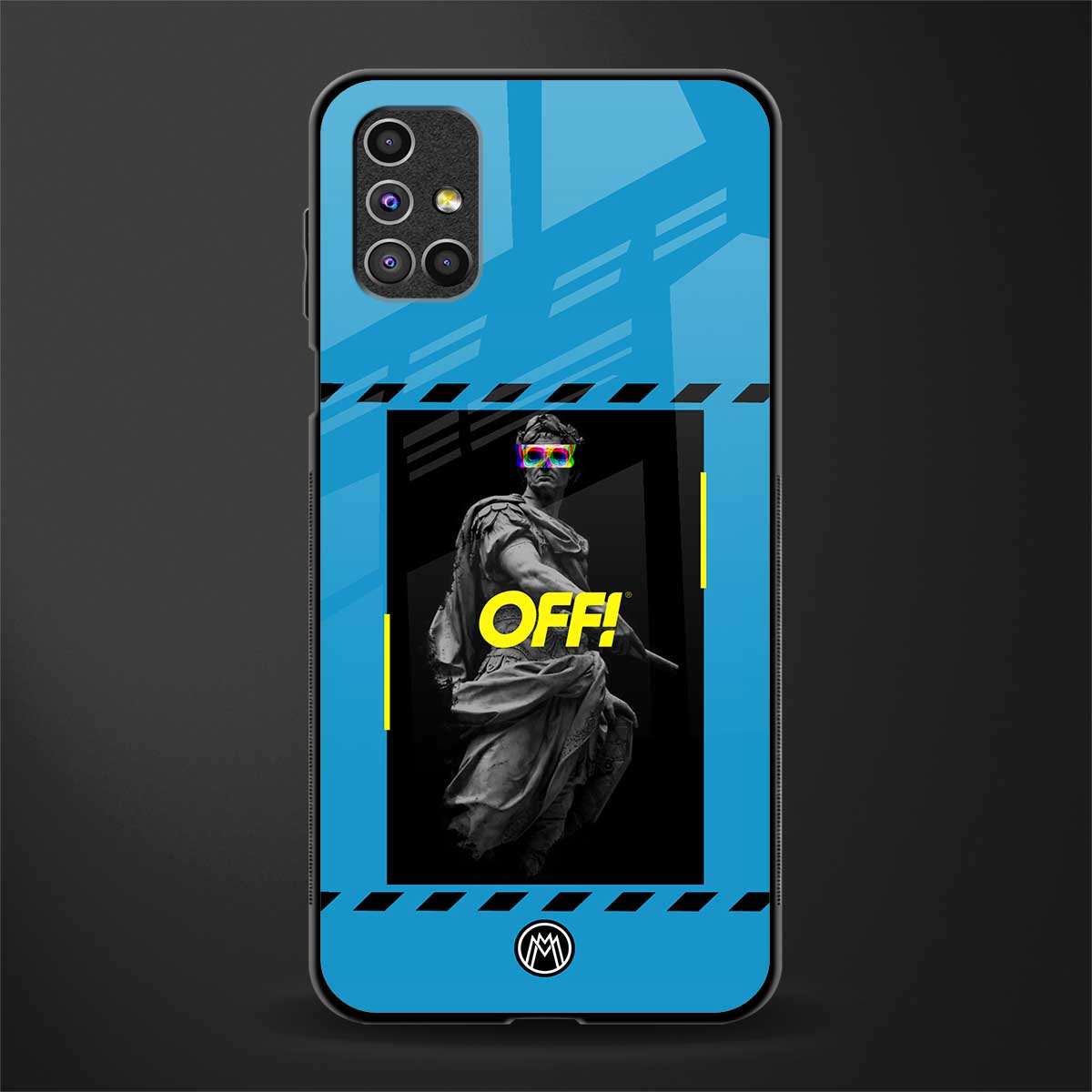 groovy caesar glass case for samsung galaxy m31s image