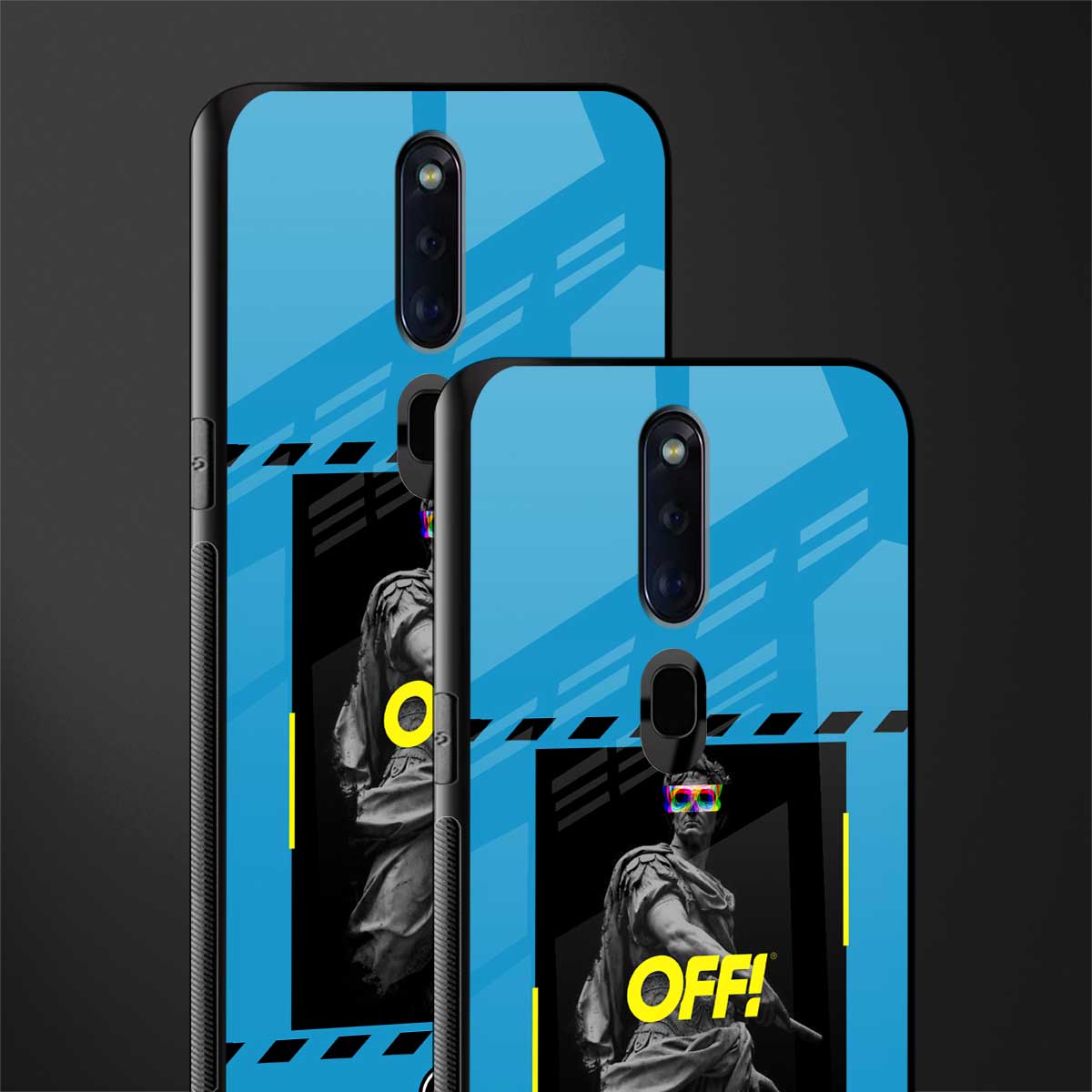 groovy caesar glass case for oppo f11 pro image-2