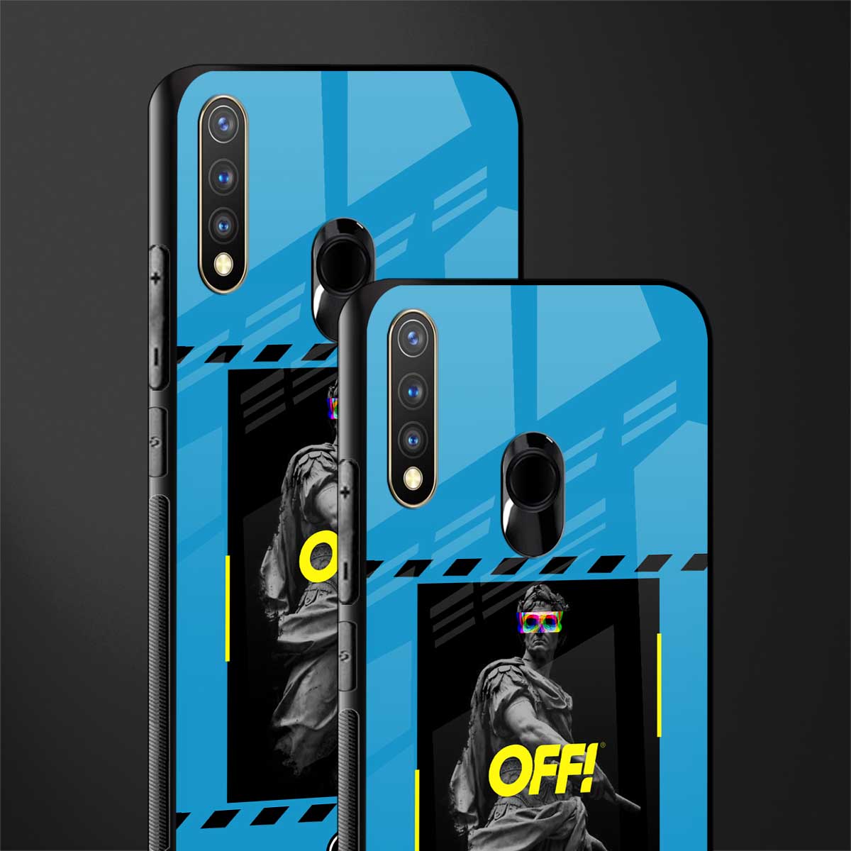 groovy caesar glass case for vivo y19 image-2