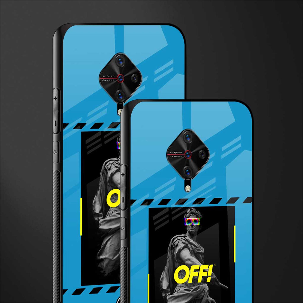 groovy caesar glass case for vivo s1 pro image-2