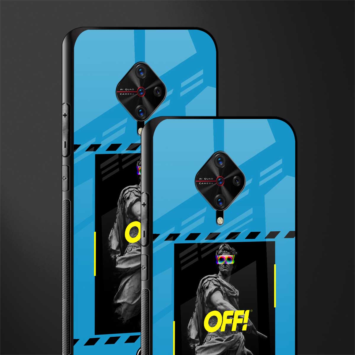 groovy caesar glass case for vivo s1 pro image-2
