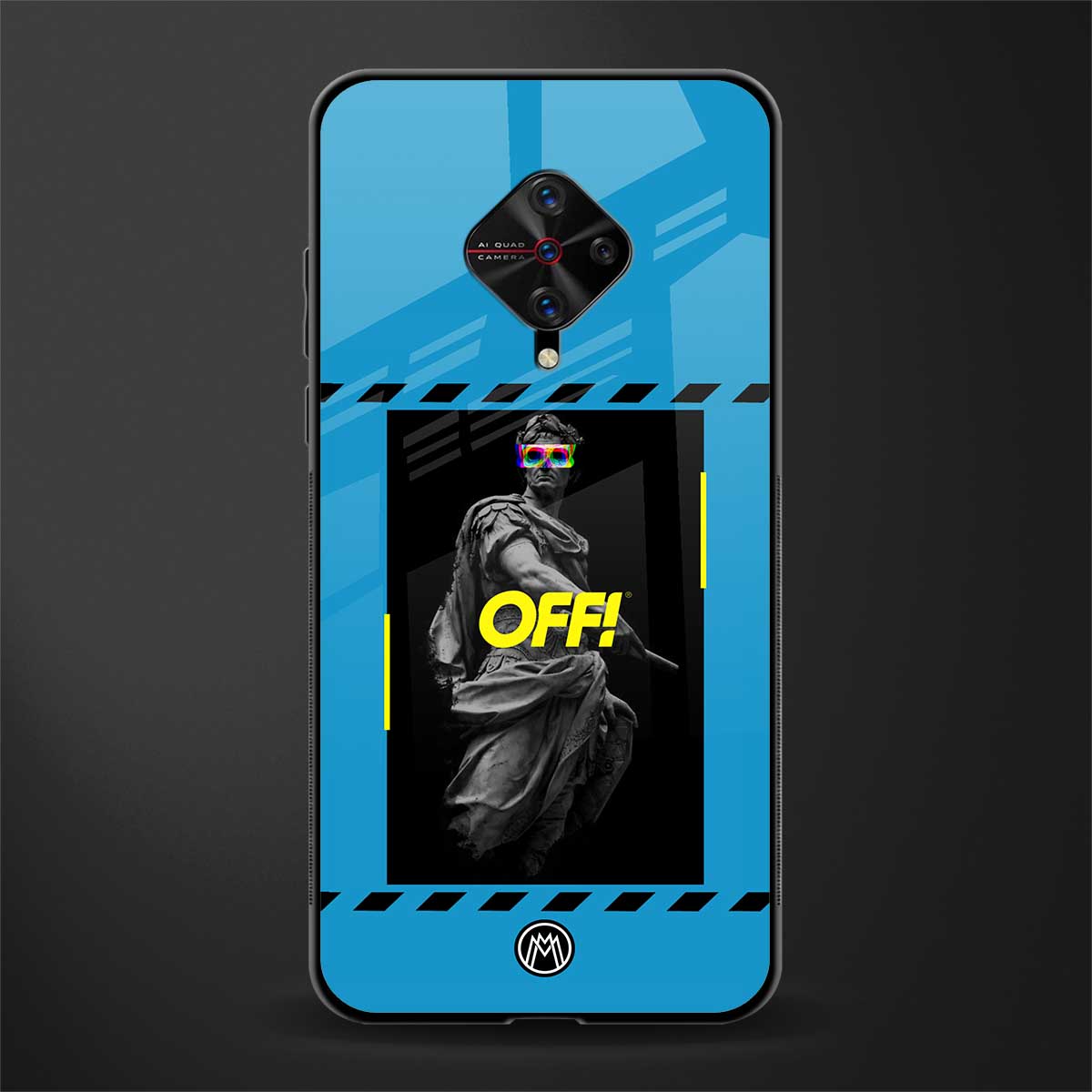 groovy caesar glass case for vivo s1 pro image