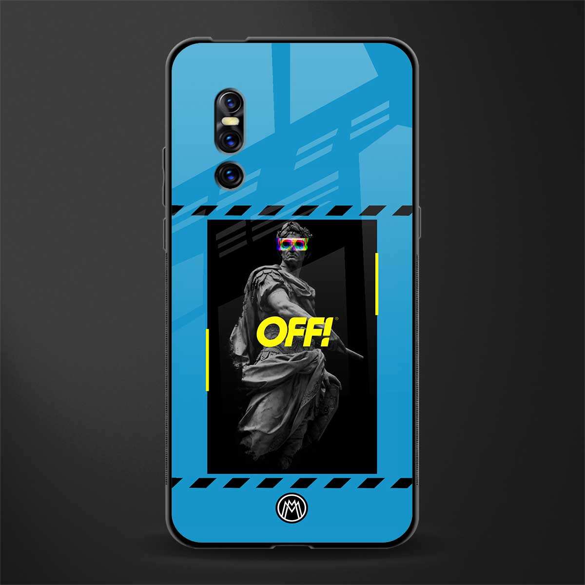 groovy caesar glass case for vivo v15 pro image