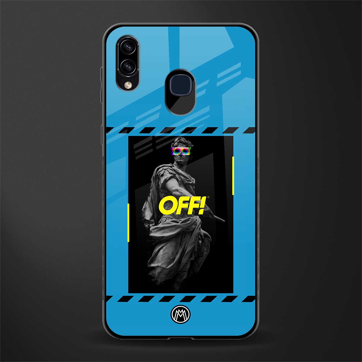 groovy caesar glass case for samsung galaxy m10s image