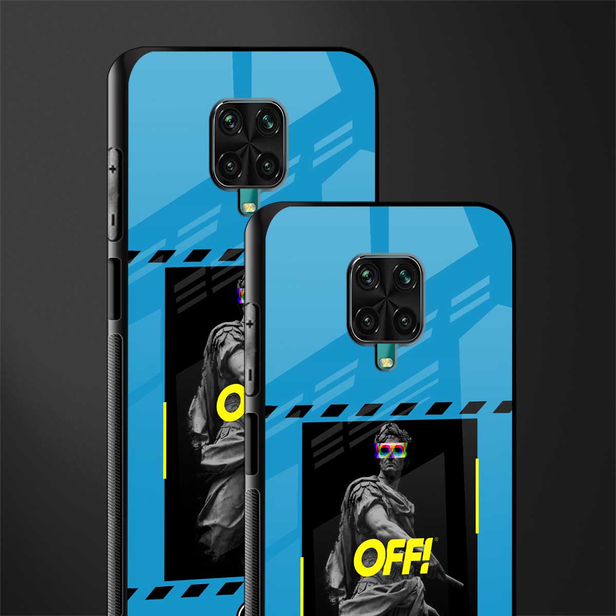 groovy caesar glass case for redmi note 9 pro image-2