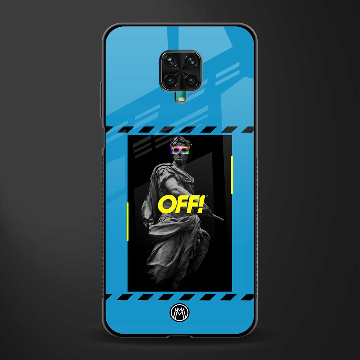 groovy caesar glass case for redmi note 9 pro image